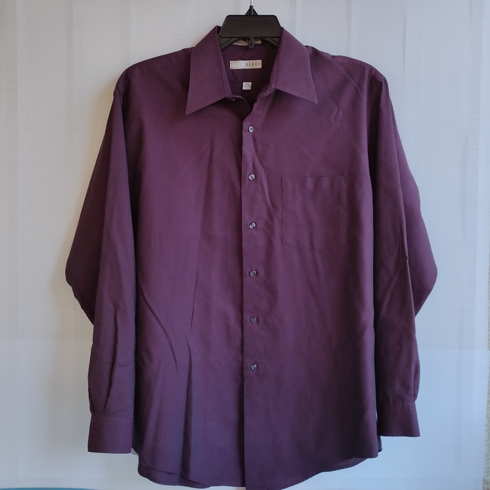 John Henry Men's Shirt Size 16.5  34/35